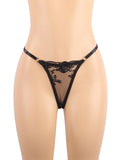 Floral Embroidery Underwire Garter Lingerie Set