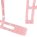 Pink Water Soluble Flower Hollow Out Halter Teddy Lingerie