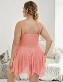 New Flower Decoration Loose Comfortable Open Front Babydoll
