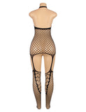 Halter Sexy Neck Open Back Netted Bodystocking Egypt