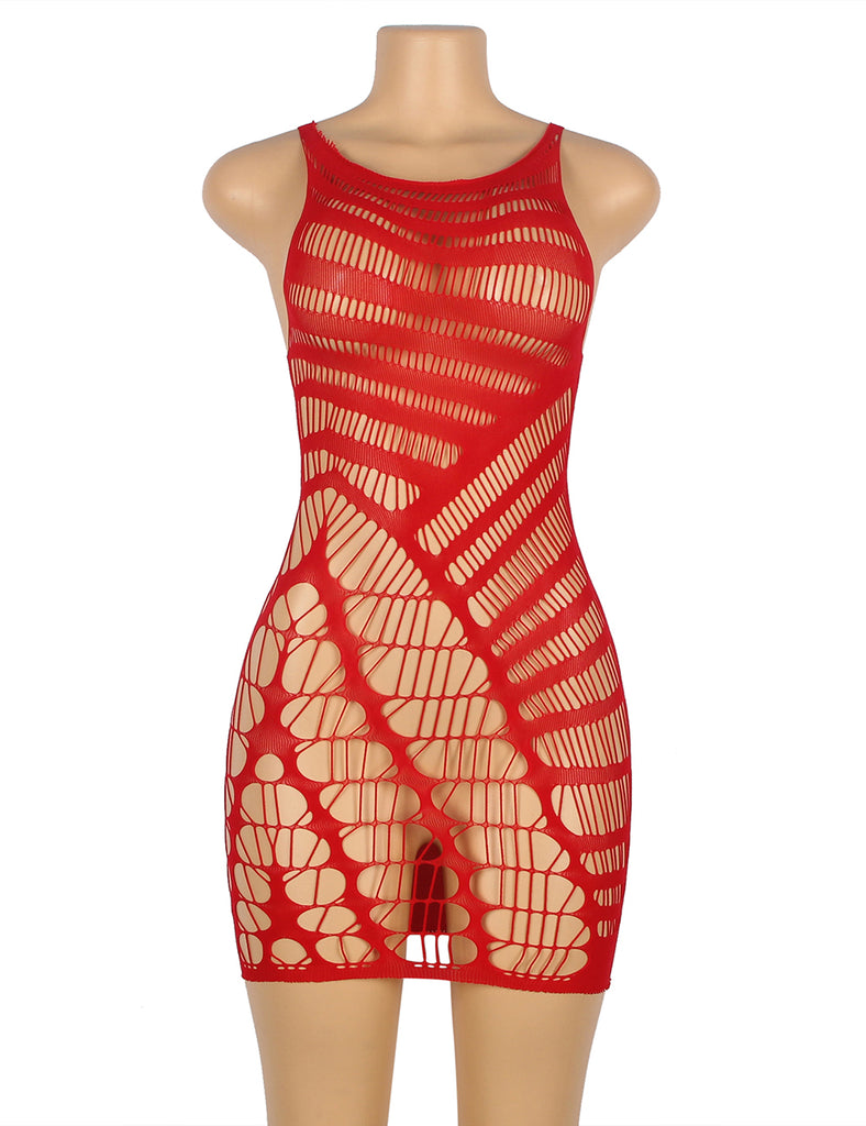 New Sexy Hollow Out Short Sleeveless Bodystocking