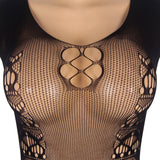 New Sleeveless Short High Elasticity Fishnet Bodystocking