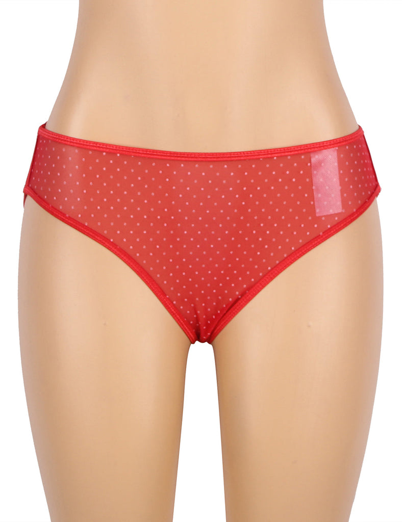 New Red Sexy Silk Bow-Knot Holollow Out Bra Open Back Side Backbydoll