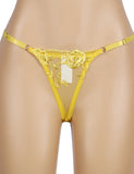 Floral Embroidery Underwire Garter Lingerie Set