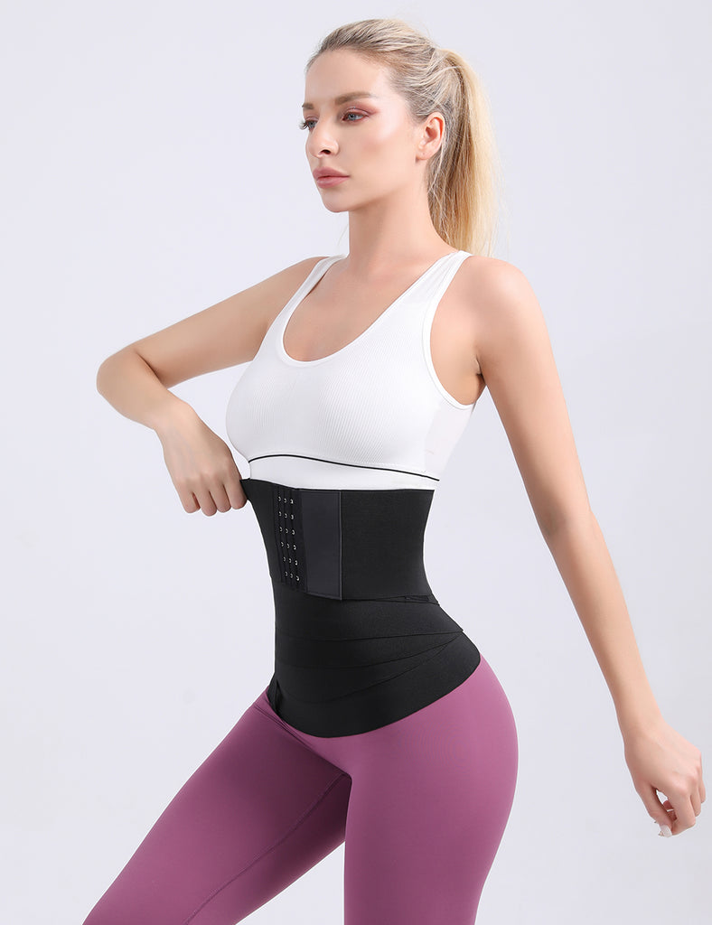 Black Nylon Magic Sticks and Hook Waist Wrap Shapper