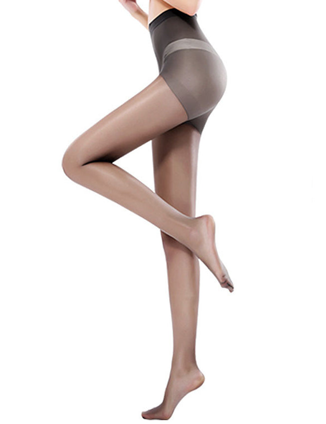 Beige & Black Sexy Solid Color High Quality Hosiery
