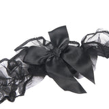 Black Hollow Out Fur Decoration Bra Design Cat Sexy Costumes