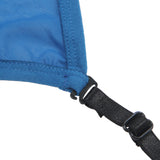 Blue Zipper Front Sexy Garter Belt Police Costume with Handcuffs