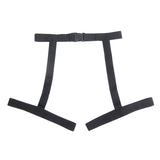 Black Zipper Front Long Sleeve Leather Devil Sexy Costume