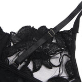 Black Floral Lace Underwire Bra Egypt