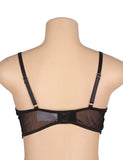 Black Floral Lace Underwire Bra Egypt