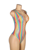Sexy Colorful Hollow Out Bodysuit Design Bodystocking