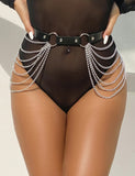 All-match trend metal tassel dark punk chain belt Egypt