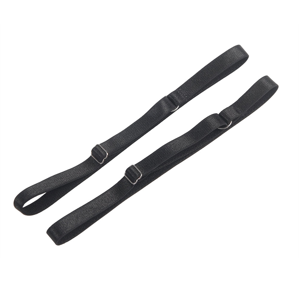 Sexy Egypt Black Striped Patterns Crossing Strap Back Design Bodysuit with Garter Belt