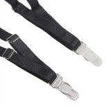 Sexy Egypt Black Striped Patterns Crossing Strap Back Design Bodysuit with Garter Belt