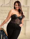 One Piece Metal Strap See Through Underwire Bodysuit Egypt