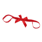 Red Hollow Out Bow-Knot Bra Set with Wristband