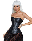 New Farawlaya Sexy Leather Corset Teddy