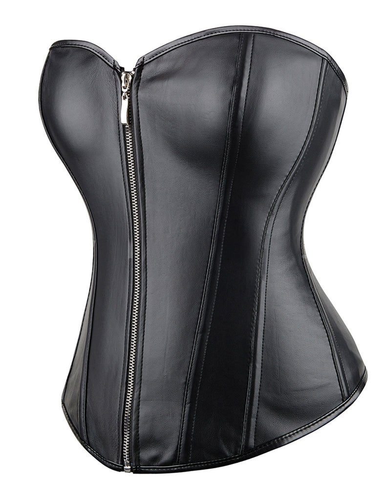 New Farawlaya Sexy Leather Corset Teddy