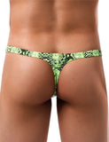 Green & Black & Leopard  & White & Tiger Snakeskin Pattern Sexy Men's Thong