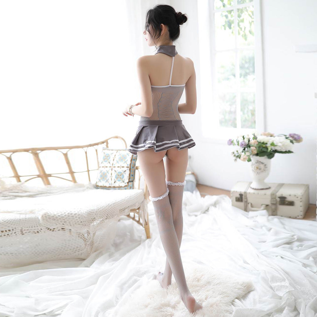 Uniform Temptation Sexy College Style Lingerie Suit