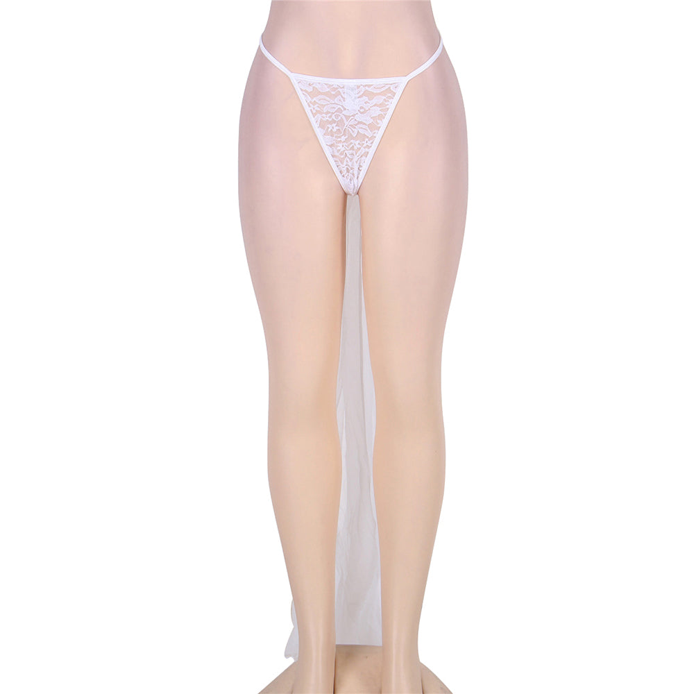 White Transparent Thong Panty
