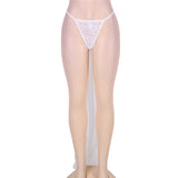 White Transparent Thong Panty