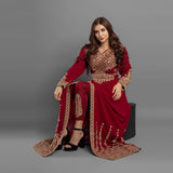 Elegant reception Chiffon Abaya, imported