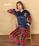 Plush pajamas and cropped pants With Farawlaya