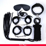 Black Leather Bondage Adult Sexy Toys BDSM