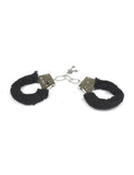 Pink & Red & Black Adult Soft Steel Fuzzy Furry Cuffs Working Metal Handcuffs