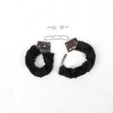 Pink & Red & Black Adult Soft Steel Fuzzy Furry Cuffs Working Metal Handcuffs