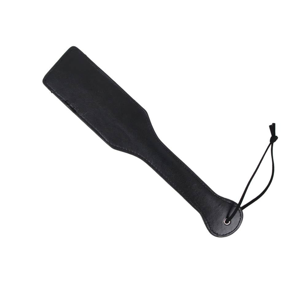 Black BDSM whip with a handle string