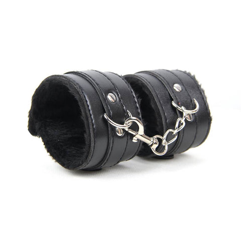 Pink & Black & Red & Purple SM Bondage Sex Leather Handcuffs BDSM