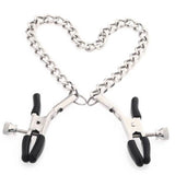 Gold & Silver Chain Nipple Clips Erotic Toy