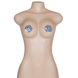 Nipple Cover Black with White