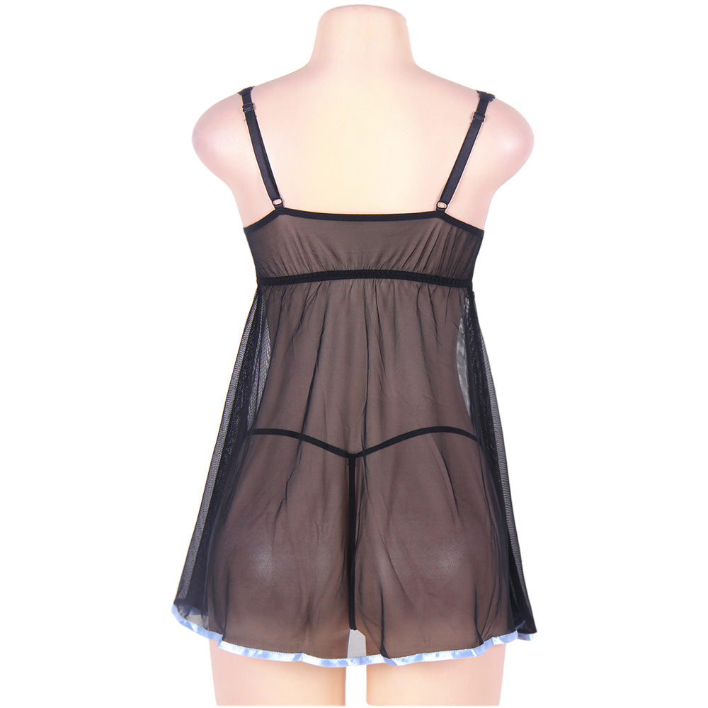 Floral Bra Transparent Babydoll Egypt