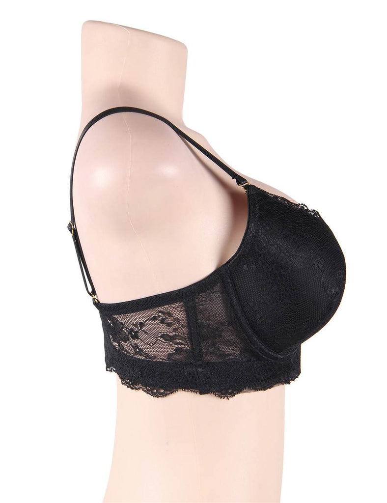 Black High Quality Lace Comfortable T-shirt Bra