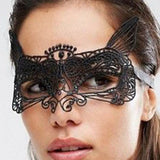 Enchanting Black Lace Fox Eye Mask