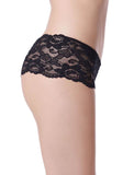 Black Sexy Floral Lace Panty