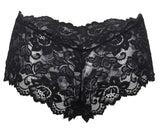 Black Sexy Floral Lace Panty