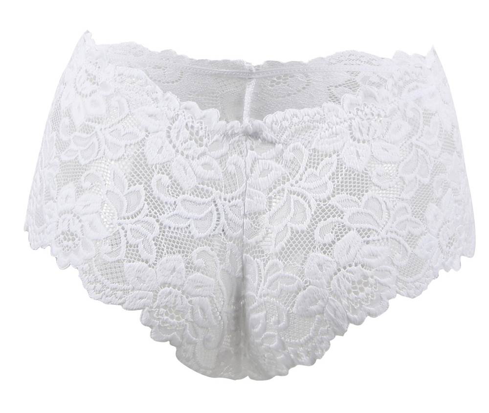 White Sexy Floral Lace Panty