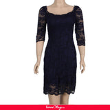 Half Sleeve Blue Fashion Dress