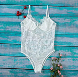 gagaopt Women One Piece Lace Bodysuit Mesh Babydoll Teddy Lingerie