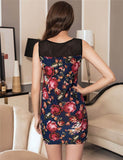 Flower Short Sleeve Print Dresses