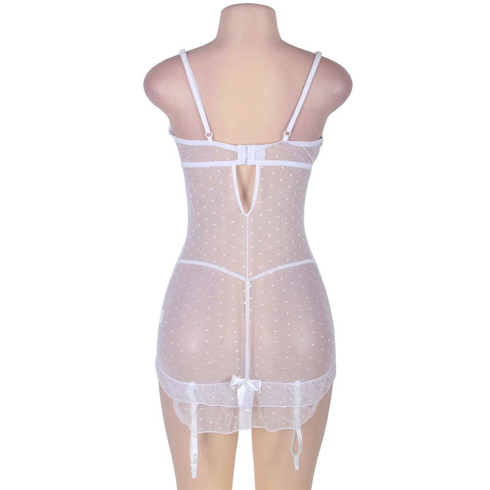 Polka Dot Sheer Babydoll