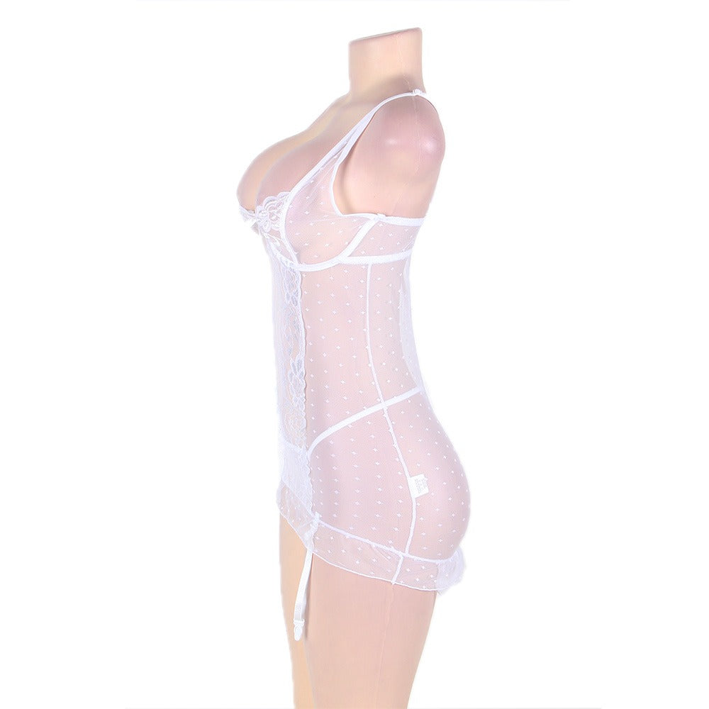 Polka Dot Sheer Babydoll