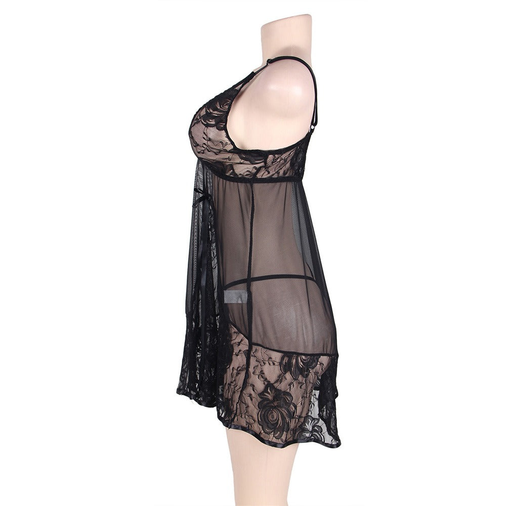 Soft Lace Babydoll with G-string