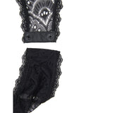 New Exquisite Peacock pattern Lace Teddy With Steel Ring