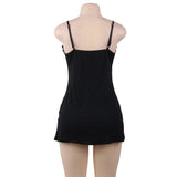 Lace Decoration Nightdress V-neck Modal Sleepwear with G String